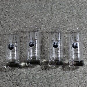 JACK DANIELS 10 Oz Highball Etched Glass Old No 7 BARRELS Tenn. Whiskey Set Of 4